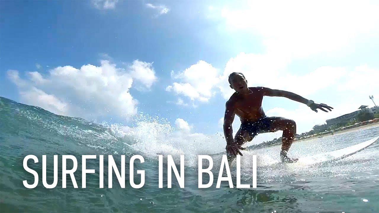 Surfing in Bali, Kuta / Сёрфинг на Бали, Кута